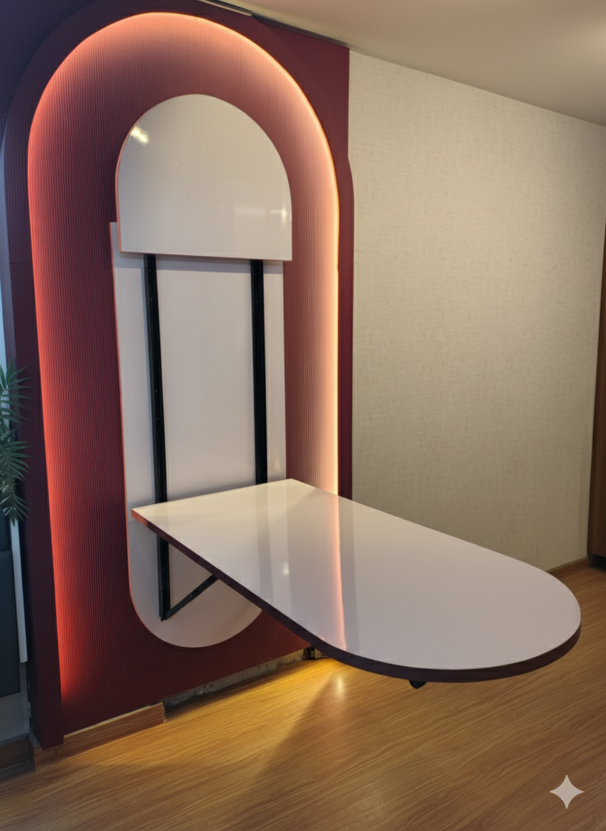 Top view of Emerald Green Velvet Ottoman