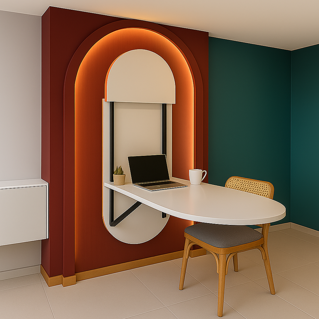 Front view of Distressed Leather Armchair